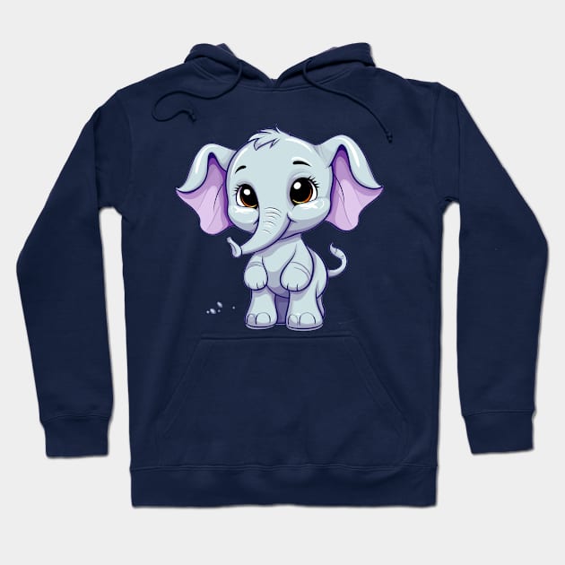 happy elephant cartoon v3 Hoodie by H2Ovib3s